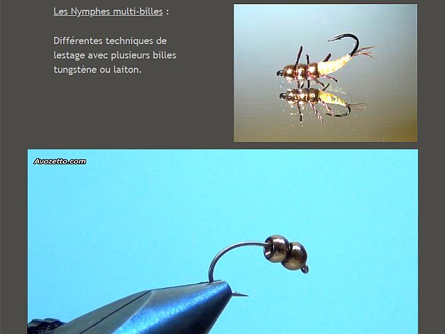 Avozetto webzine pêche mouche montage nymphe multi-billes